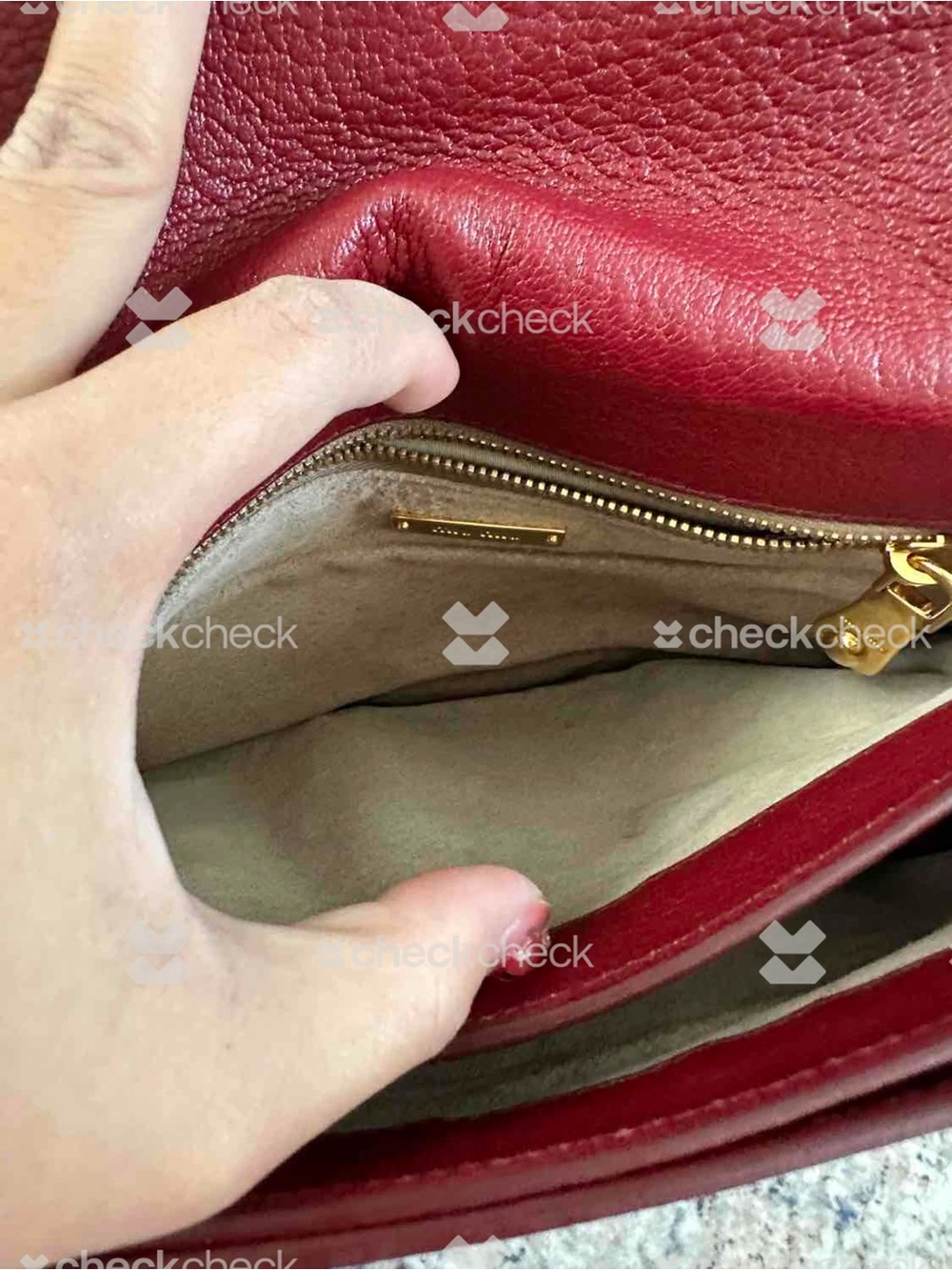 Miu Miu Bordeaux Leather Top-Handle Crossbody Bag - Picture 5 of 11